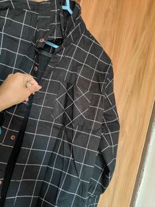 Black Checked Shirt