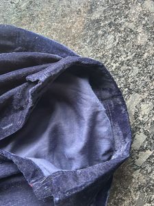 Jewel Blue Button Down Velvet Shirt
