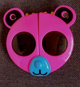 Cute Teddy Bear Pink Sunglasses (Foldable)
