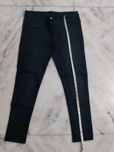 Low Waist Black Jeans