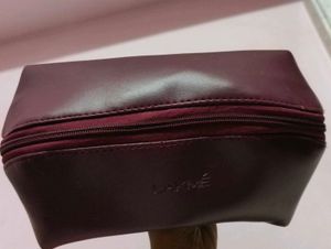 Vanity pouch wine colour