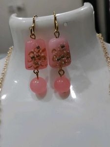 Pink Statement Jewellery Set