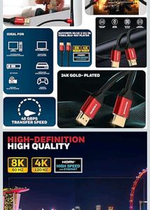 Honeywell HDMI  2.1 Cable Superior Quality For PS5