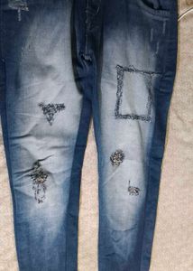 Denim Jeans Damaged