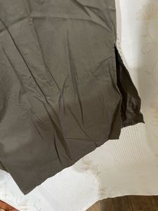 olive green shirt dress