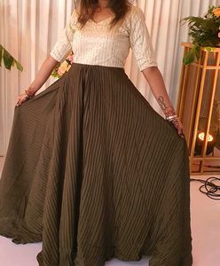 Olive Green Gown
