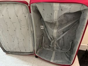 American Tourister Polyester Soft Trolley Red