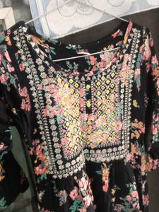 Floral Print Kurta
