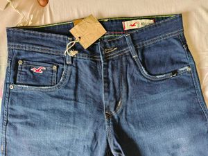 Men Blue Jeans Slim Ankle Fit Skinny Size 32