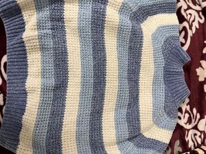 Women Striped Knit Pullover Sweater