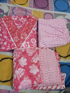 Cotton 3 Piece Stitched Set