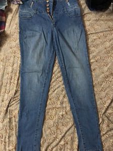 Denim Blue Jeans Hardly Worn Good Condition