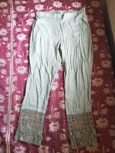 Anouk Women Olive Green Kurta Set