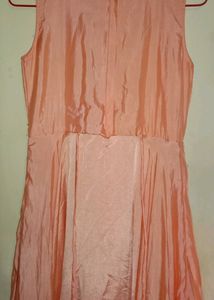 Modern Style Peach Coloured Ethic Gown