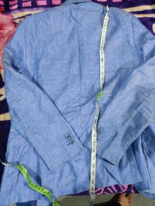 Van Heusen orignal Stylish Blue Linen Blazer