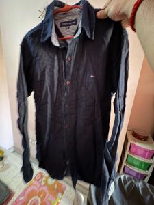 Branded Blue Denim Shirt