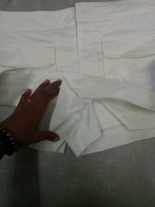 ZARA White Skort with Pockets