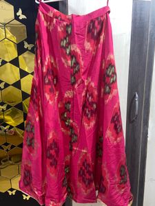 Rangriti Red &amp; Gold Ethnic Skirt