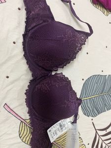 Purple Lace Lingerie Set