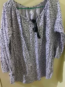 Floral Print Tunic Top