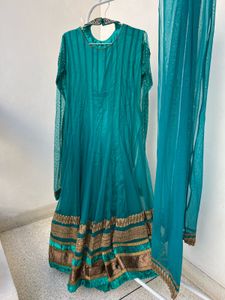 Elegant Teal Anarkali Suit