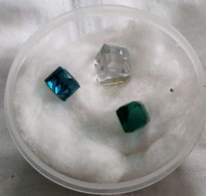 Gemstone Collection Glass Crystal 3 Pcs