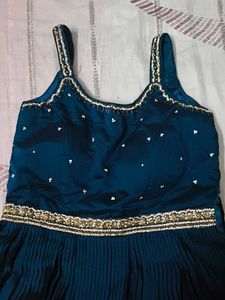 Elegant Blue Ethnic Gown