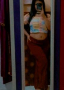 Tie-dye Ruched Top