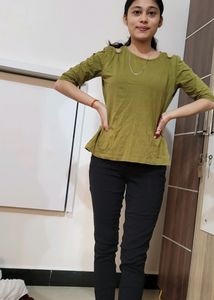 Olive Off Shoulder Top