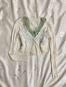 Cute Cardigan with Lace Detail