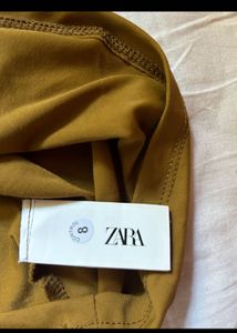 Zara Asymmetrical polyamide top