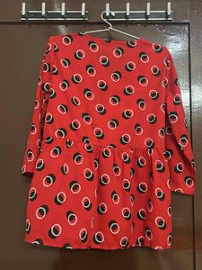 Red Top With Black Dots
