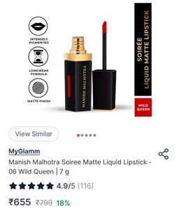 Manish Malhotra Liquid Lipstick
