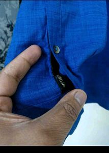 FINAL PRICE NEW RARE RABBIT Blue LINEN Shirt