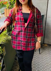 Oversized Check Shirt
