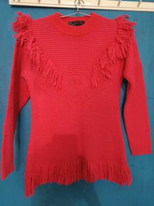 Red Sweater For Girls.. Winterwear