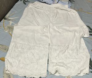 Women White Palazzo For Daily