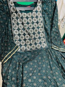 Green Sharara Set