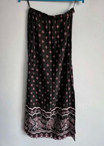Patterned Skirt Black 24"