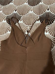 Strap Brown 👗 Dress