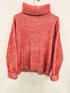 Turtleneck Red Sweater