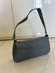 LOV Blue Croc Shoulder Bag