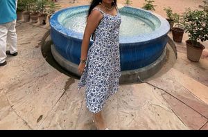 Blue Floral Dress