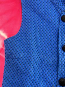 Blue Nehru Vest