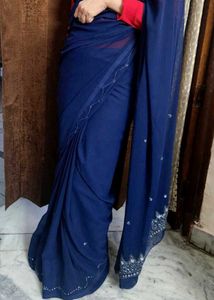 Embroided Saree Dabka Work