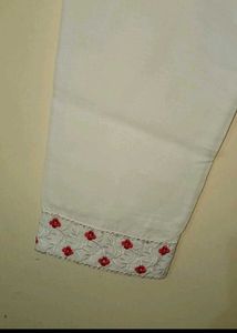 White Embroidered Kurta Set