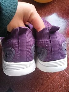 HRX Purple Slip-On Sneakers