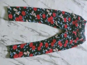 Flower Print Pants