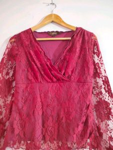 Y2k lace Top