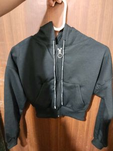Black Zip-Up Hoodie